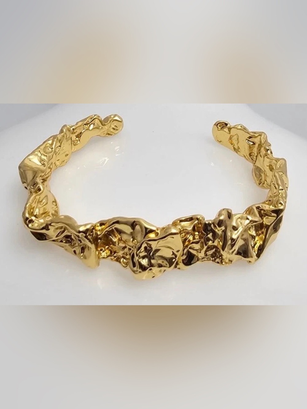 AMBER SCEATS - Emery Cuff  24K Gold Plated Bangle -New MSRP $169